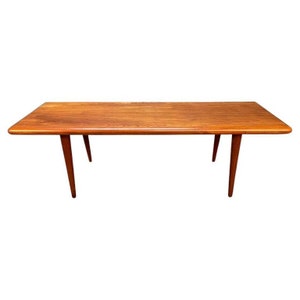 Vintage Danish Mid Century Modern Teak Coffee Table by Jacob Nielsen & Sonner image 1