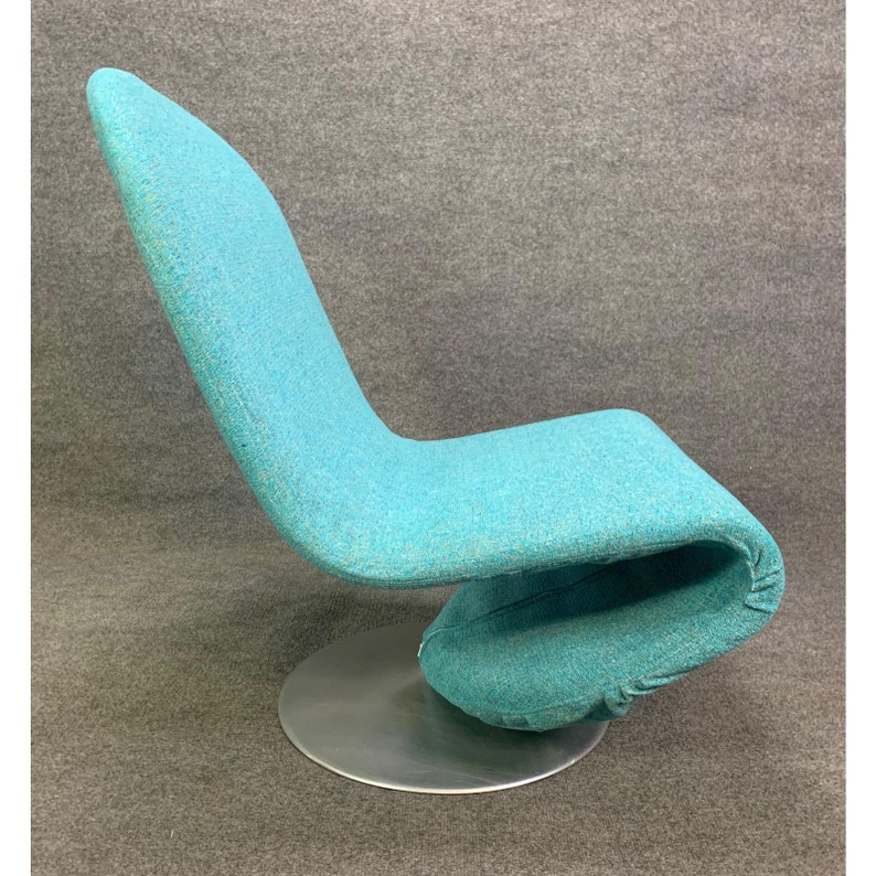 Vintage Danish Mid Century Modern System 1-2-3 Lounge Chair by Verner Panton image 7