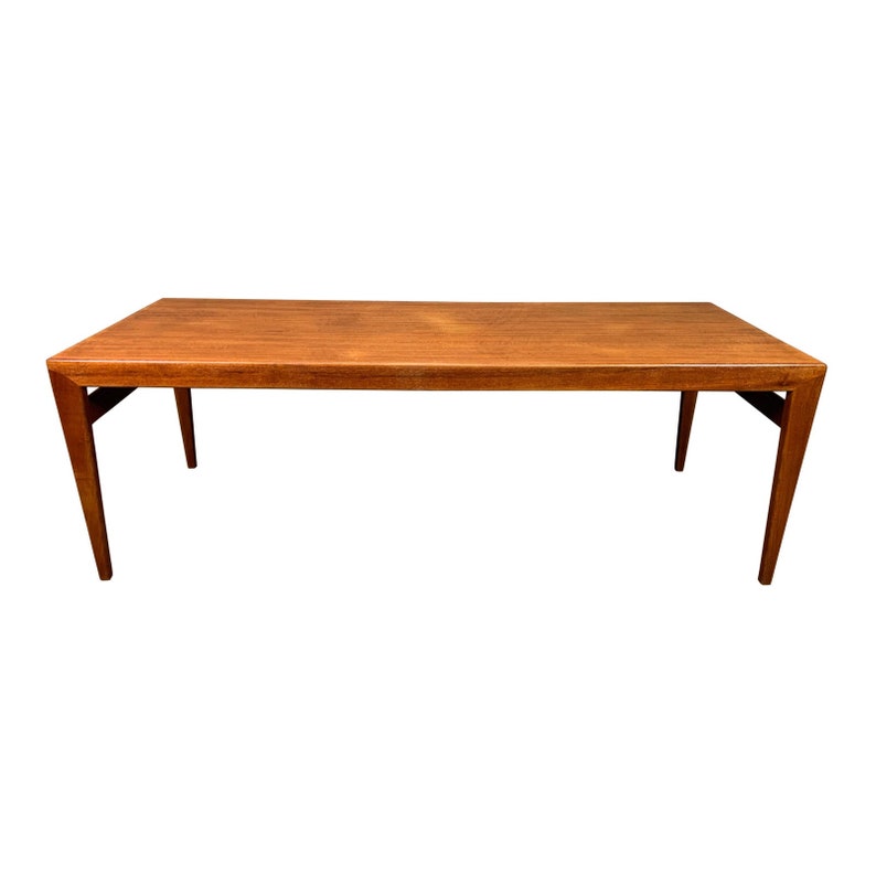 Vintage Danish Mid Century Modern Teak Coffee Table By Vintage Danish Mid Century Modern Teak