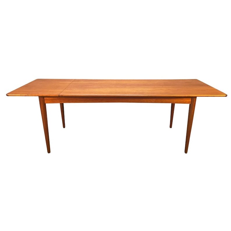 Vintage Danish Mid Century Modern Teak Drop Leaf Coffee Table image 1