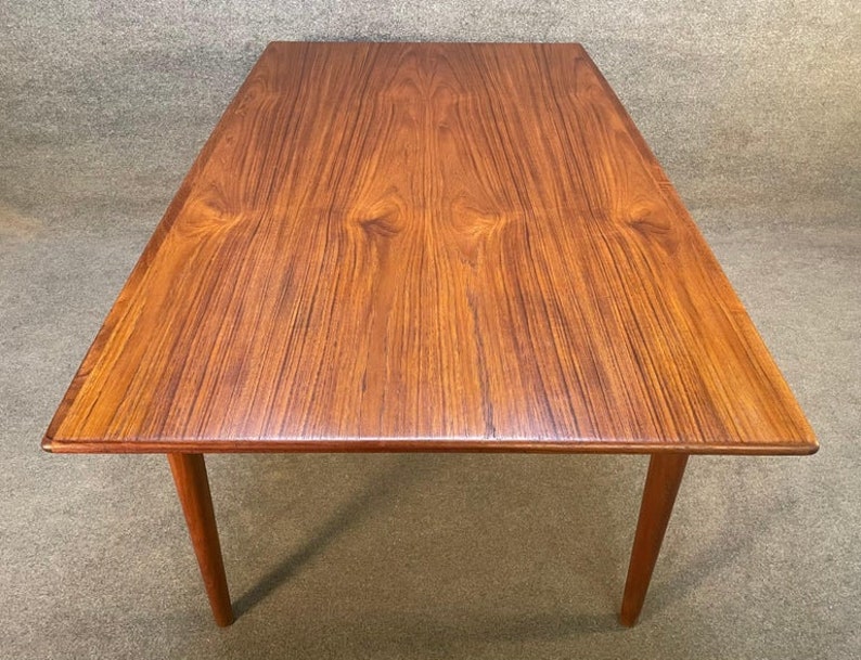 Vintage Danish Mid Century Modern Teak Boomerang Dining Table by Alfred Christensen image 4