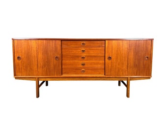 Vintage Danish Mid Century Modern Teak "Ulvö" Credenza by Yngve Ekström