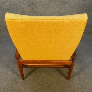 Vintage Danish Mid Century Modern Teak Kolding Lounge Chair by Erik Wortz image 3