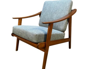 Vintage Danish Mid Century Modern Lounge Chair in the Manner of Folke Ohlsson