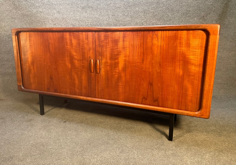 Vintage Danish Mid Century Modern Teak Credenza by Dyrlund image 5