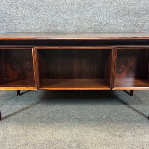 Vintage Danish Mid Century Modern Rosewood Floating Desk by Gunnar Falsig image 8