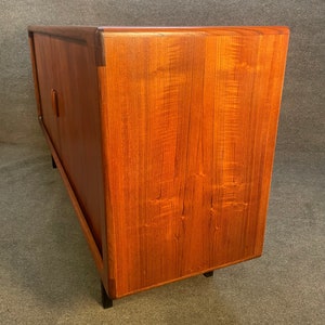 Vintage Danish Mid Century Modern Teak Credenza by Dyrlund image 3