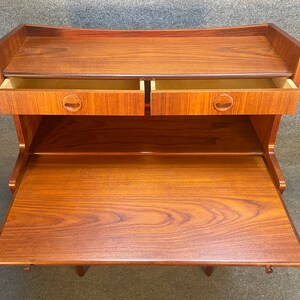 Vintage Danish Mid Century Modern Teak Secretary Desk image 4