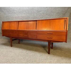 Vintage Danish Mid Century Modern Teak Credenza image 4