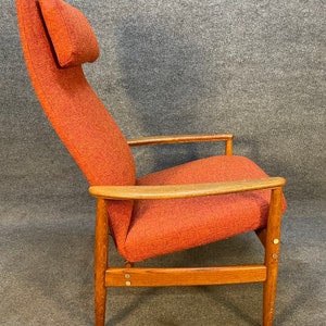 Vintage Scandinavian Mid Century Modern Oak Contour Lounge Chair by Alf Svensson image 6