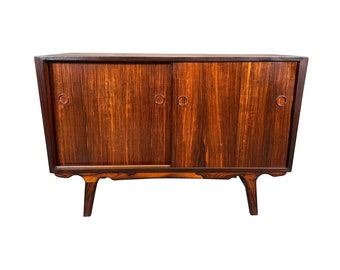 Vintage Danish Mid Century Modern Rosewood Compact Cabinet