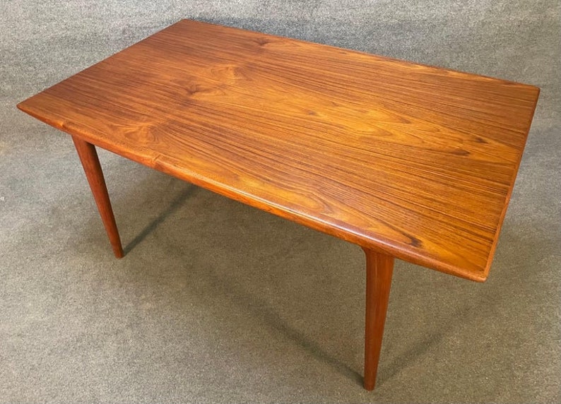 Vintage Danish Mid Century Modern Teak Boomerang Dining Table by Alfred Christensen image 10