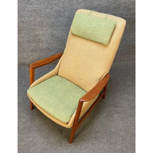 Vintage Danish Mid Century Modern Teak Lounge Chair by Dux image 3