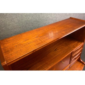 Vintage Danish Mid Century Modern Teak Secretary Desk Attributed to Erling Torvits image 5