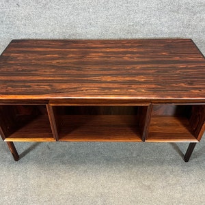 Vintage Danish Mid Century Modern Rosewood Floating Desk by Gunnar Falsig image 5