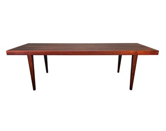 Vintage Danish Mid Century Modern Rosewood Coffee Table by Severin Hansen Jr for Haslev Mobelsnedkeri