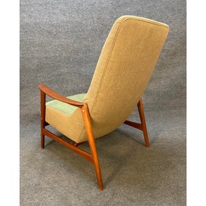 Vintage Danish Mid Century Modern Teak Lounge Chair by Dux image 5