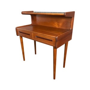 Vintage Danish Mid Century Modern Teak Side Table Entry Chest image 1