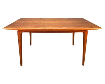 Vintage Danish Mid Century Modern Teak "Boomerang" Dining Table by Alfred Christensen