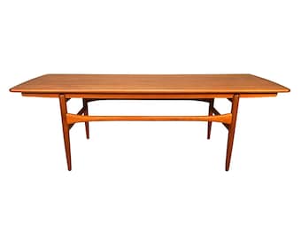 Vintage Danish Mid Century Modern Teak Coffee Table by Arrebro Mobler