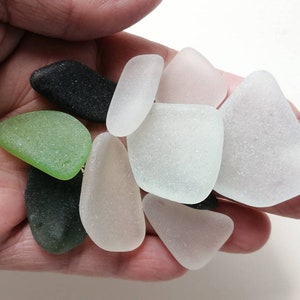 Sea Glass || Bulk Sea glass || 10 Assorted Sea-Glass || Jewelry Sea Glass || Genuine Sea Glass || Flat Sea Glass