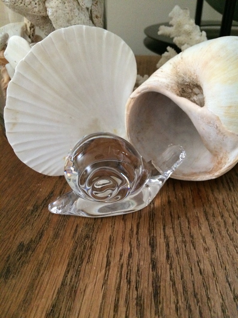 Crystal Snail Figurine by Villeroy & boch/Crystal | Etsy