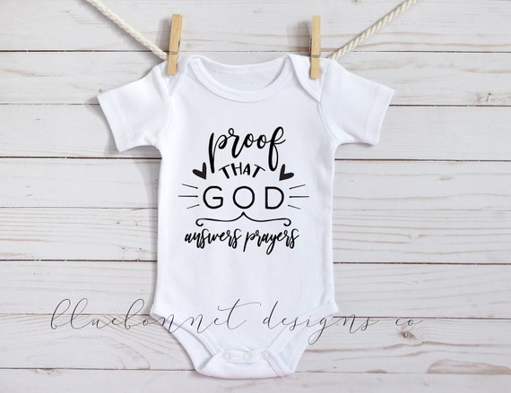 answered prayer onesie