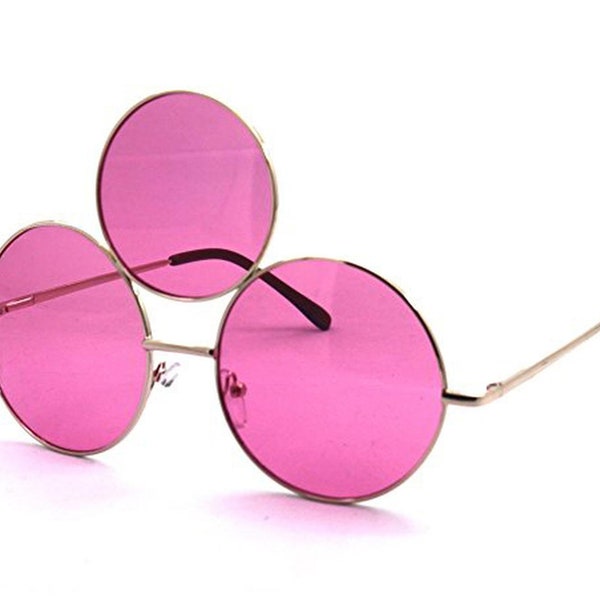 Third Eye Sunglasses, PINK TRANSPARENT LENSES!  Free Cleaning Pouch!  Ships Same day!  Great for Night Time Wear!