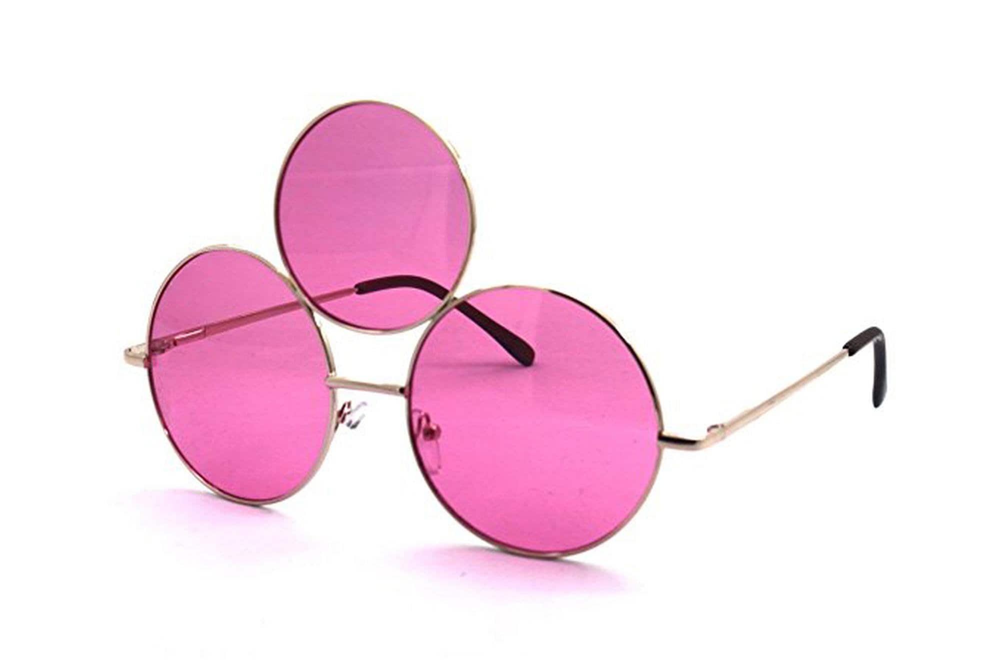 Big Kid Hot Pink Oversized Square Sparkle Sunglasses / Handmade Bling Shades
