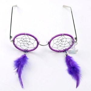 Purple Sky DreamCatcher Glasses, DreamCatcher Eyewear, Rave Glasses, EDM Glasses, EDM Gear, Festival Gear image 3