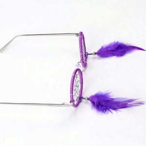 Purple Sky DreamCatcher Glasses, DreamCatcher Eyewear, Rave Glasses, EDM Glasses, EDM Gear, Festival Gear image 4