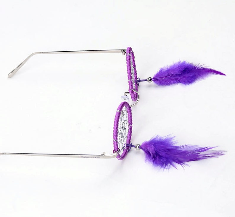 Purple Sky DreamCatcher Glasses, DreamCatcher Eyewear, Rave Glasses, EDM Glasses, EDM Gear, Festival Gear image 4