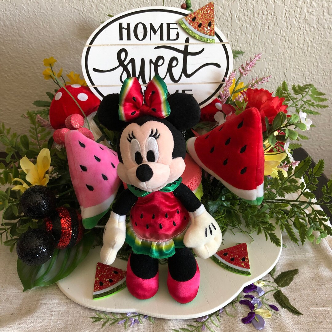 Minnie Mouse Watermelon Decor, Summer Minnie Table Decor, Minnie Mouse