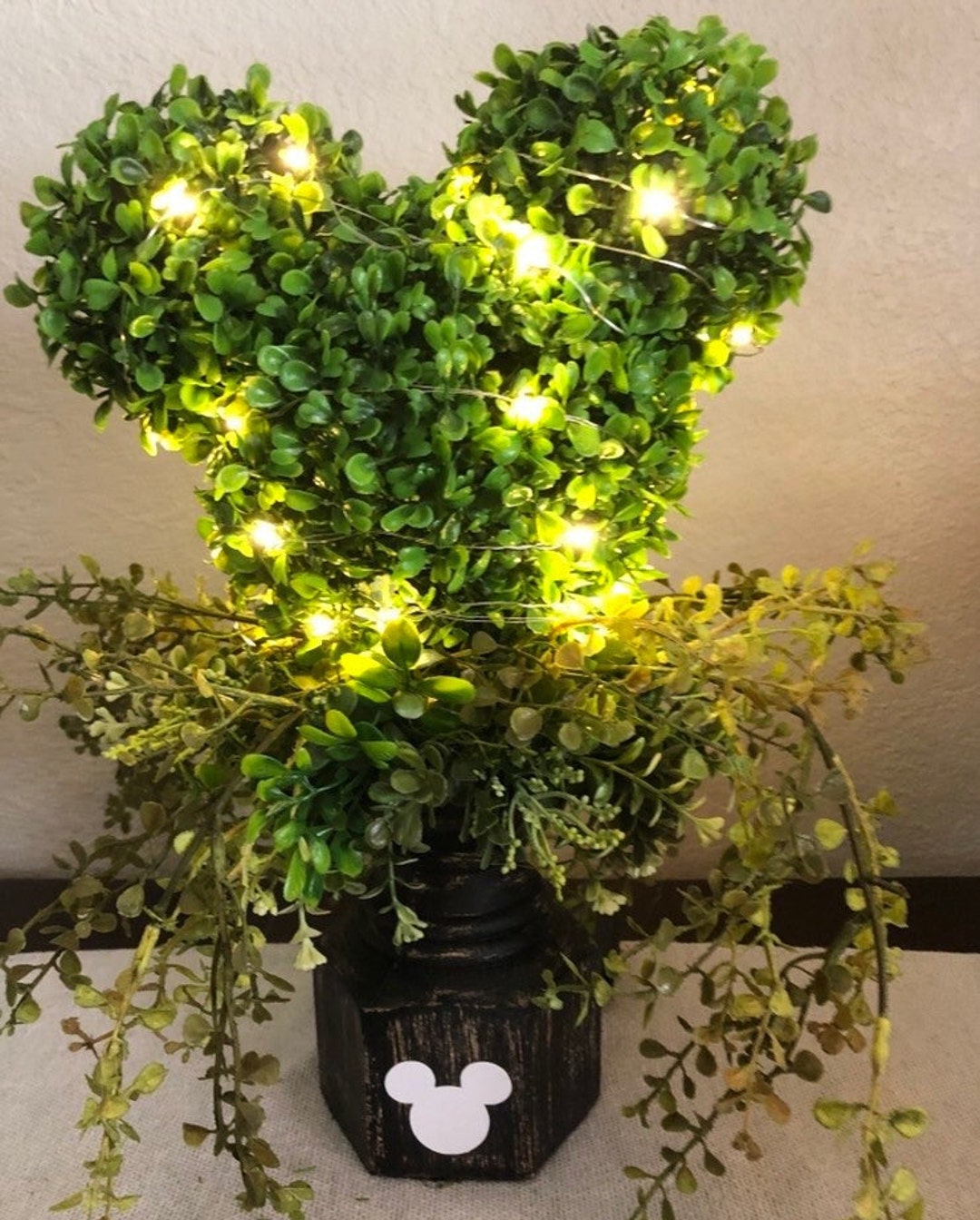 Everyday Mickey Topiary, Mickey Topiary Decor, Mickey Mouse Topiary
