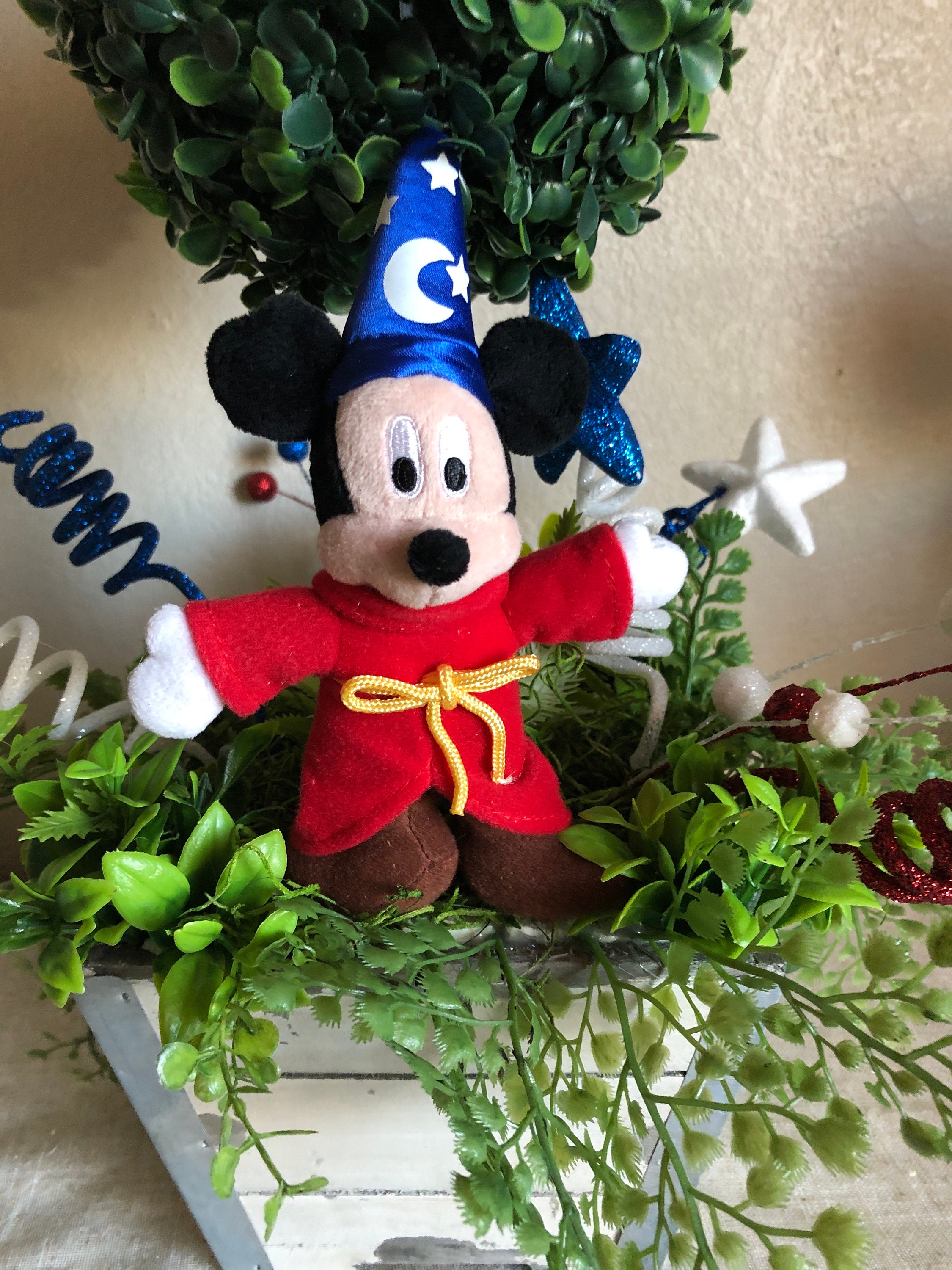 Mickey Mouse Fantasia Topiary, Sorcerer Decor - Etsy