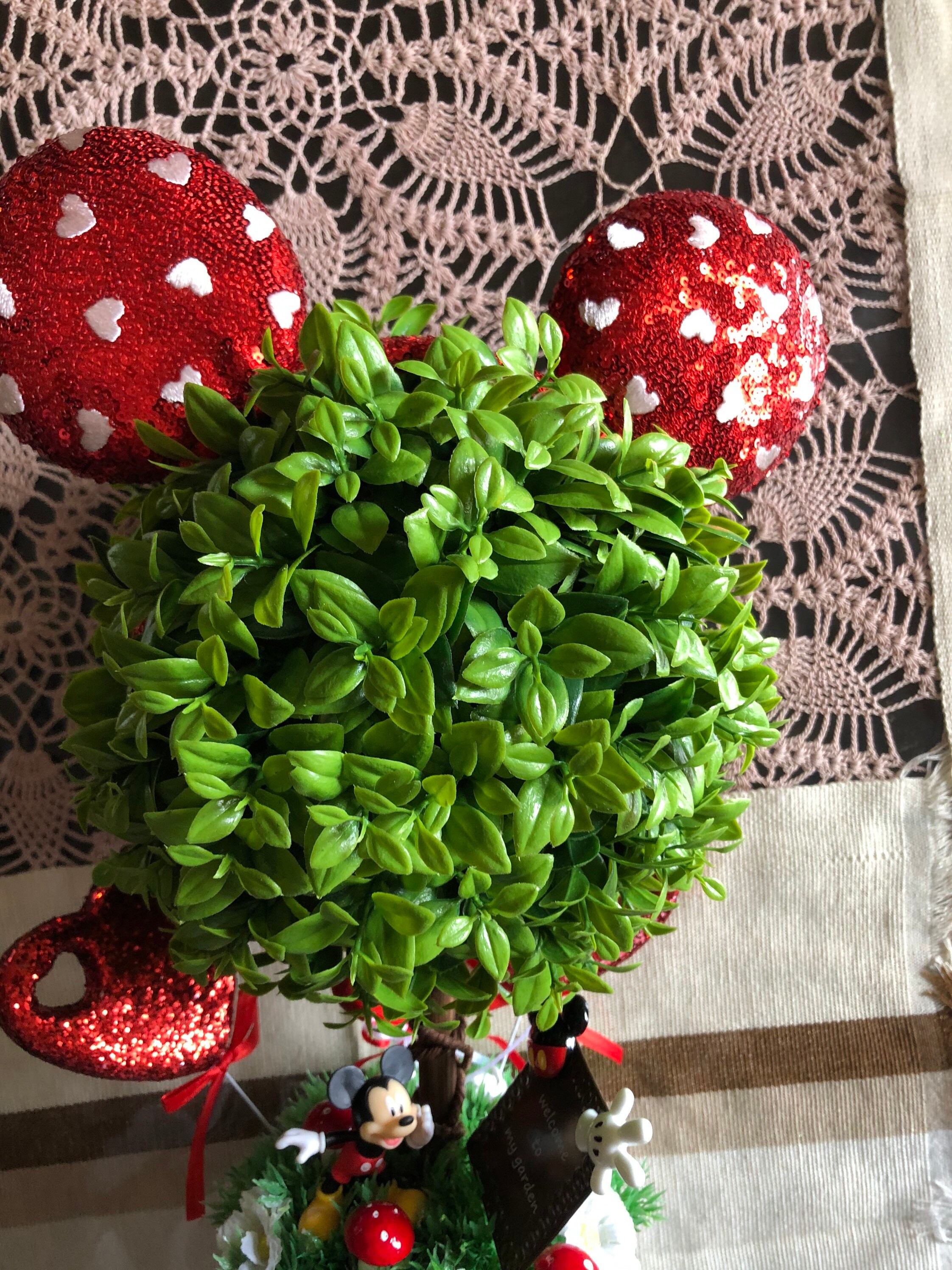 Mickey Mouse head Topiary Mickey Topiary Centerpiece Disney | Etsy