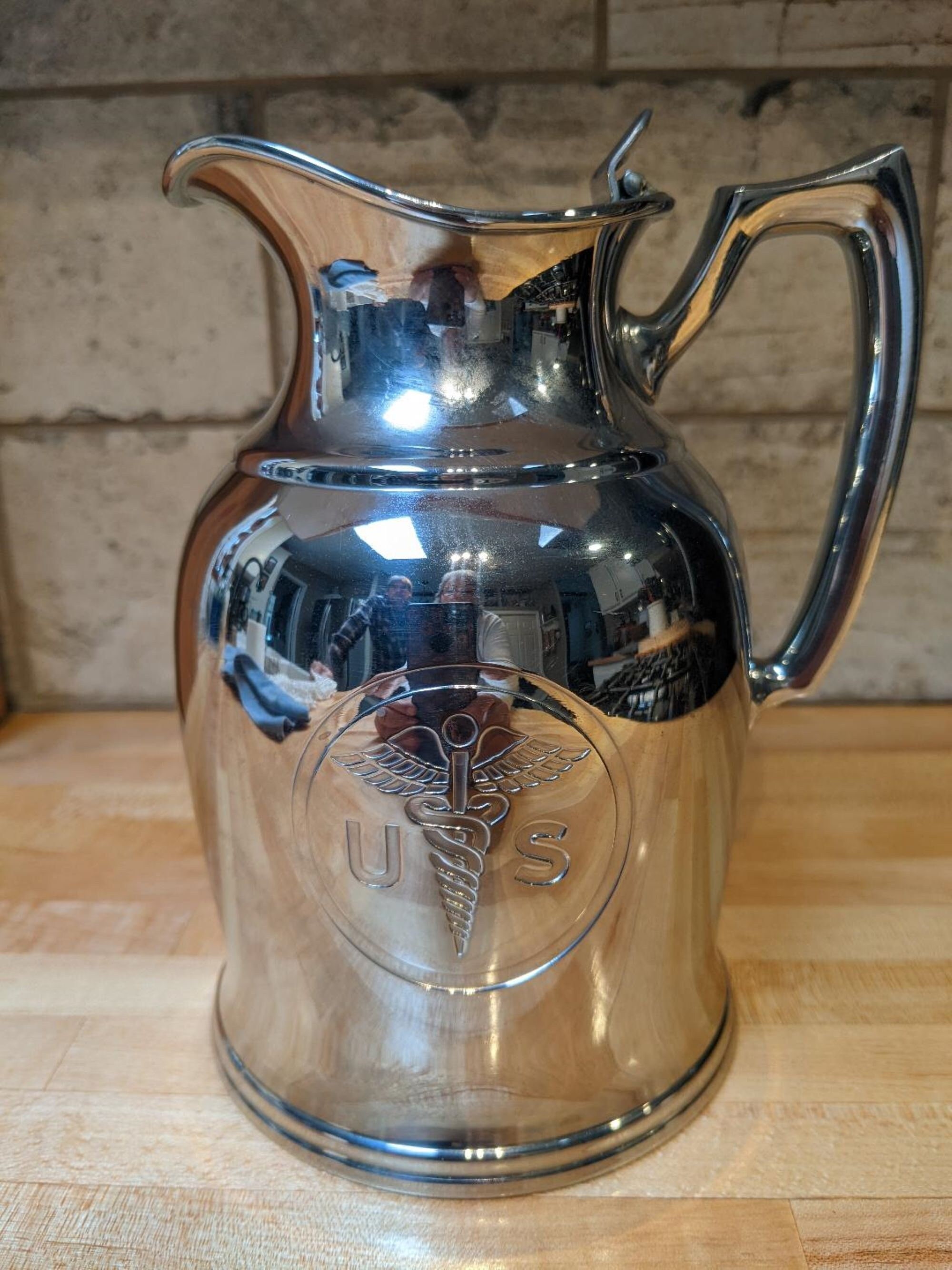 Vintage Stanley & Clark Hotel Coffee Water Pitcher Hot Cold Liquid Thermos