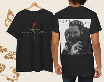 TTPD Fortnight swift ft malone tortured poets department I Love you its ruining my life ROSE Unisex Heavy Cotton Tee