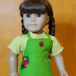 18&quot; Doll Clothes; 4 Pieces; Embroidered Parrot Jumper, Embroidered T-Shirt, Panties, Canvas Shoes, American Girl Clothes
