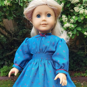 18&quot;Doll Clothes; 4 Pieces; Kirsten&#39;s School Dress, Chemise, Pantalettes, Quilted Petticoat, AG