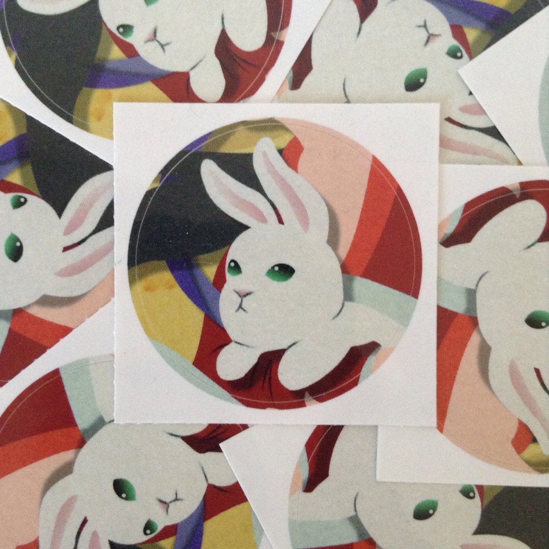Jade Rabbit Sticker VINYL STICKER - Jade Rabbit - Etsy