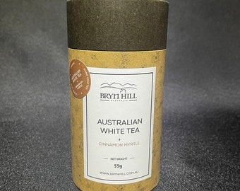 TÈ BIANCO AUSTRALIANO + Mirto alla cannella * Fatto a mano * Biologico * Crudo * Piccolo lotto * Foglia sfusa *