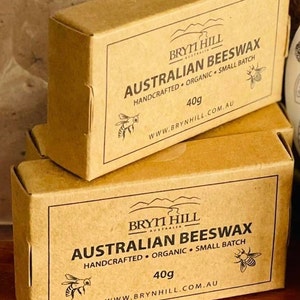 CERA DE ABEJAS ORGÁNICA AUSTRALIANA: Té verde + Selva tropical + Blanqueada por el sol * Natural * 100 % australiana * Hecha a mano * Envío gratuito *