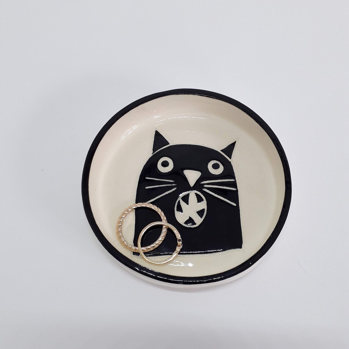 Ceramic Crazy Cat Dishes Handmade in the Uk Etsy UK