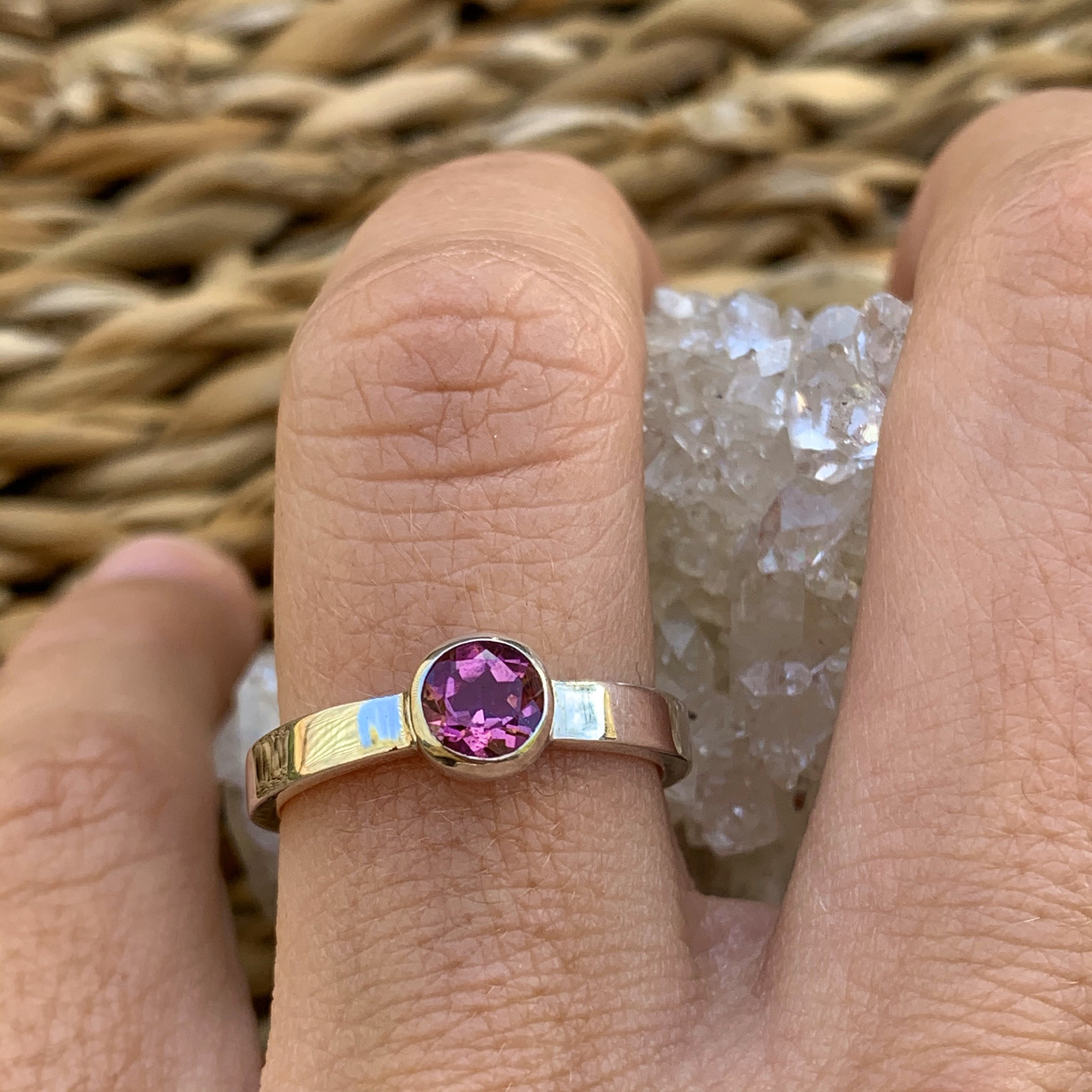 トルマリンリング。シルバー925。USサイズ7（571） - Etsy 日本