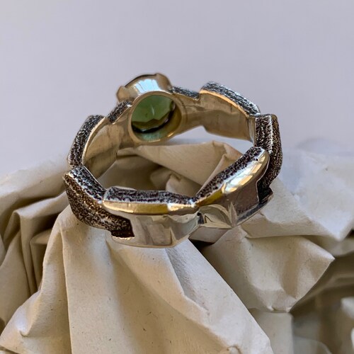 Moldavite shops Ring. Silver 925. 6 1/2 US Size (950)