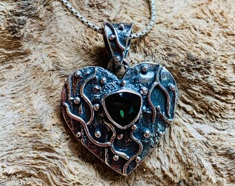 Moldavite Pendant. Silver 925 (1113)