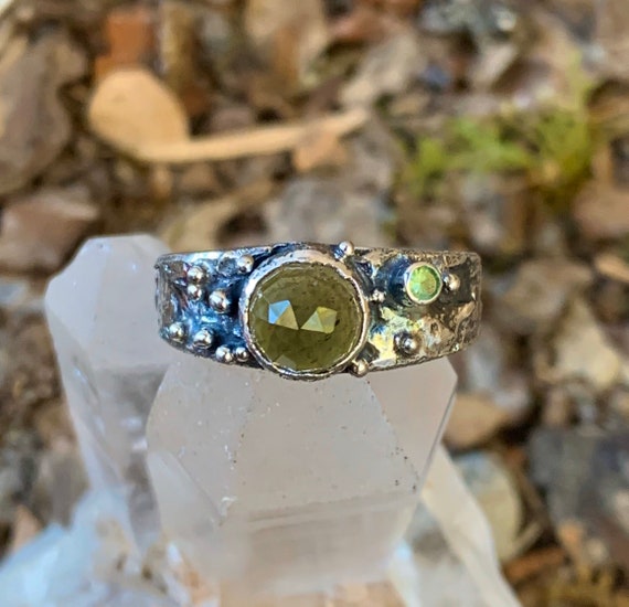 Moldavite Ring. Silver 925. 9 US Size 594 Etsy France