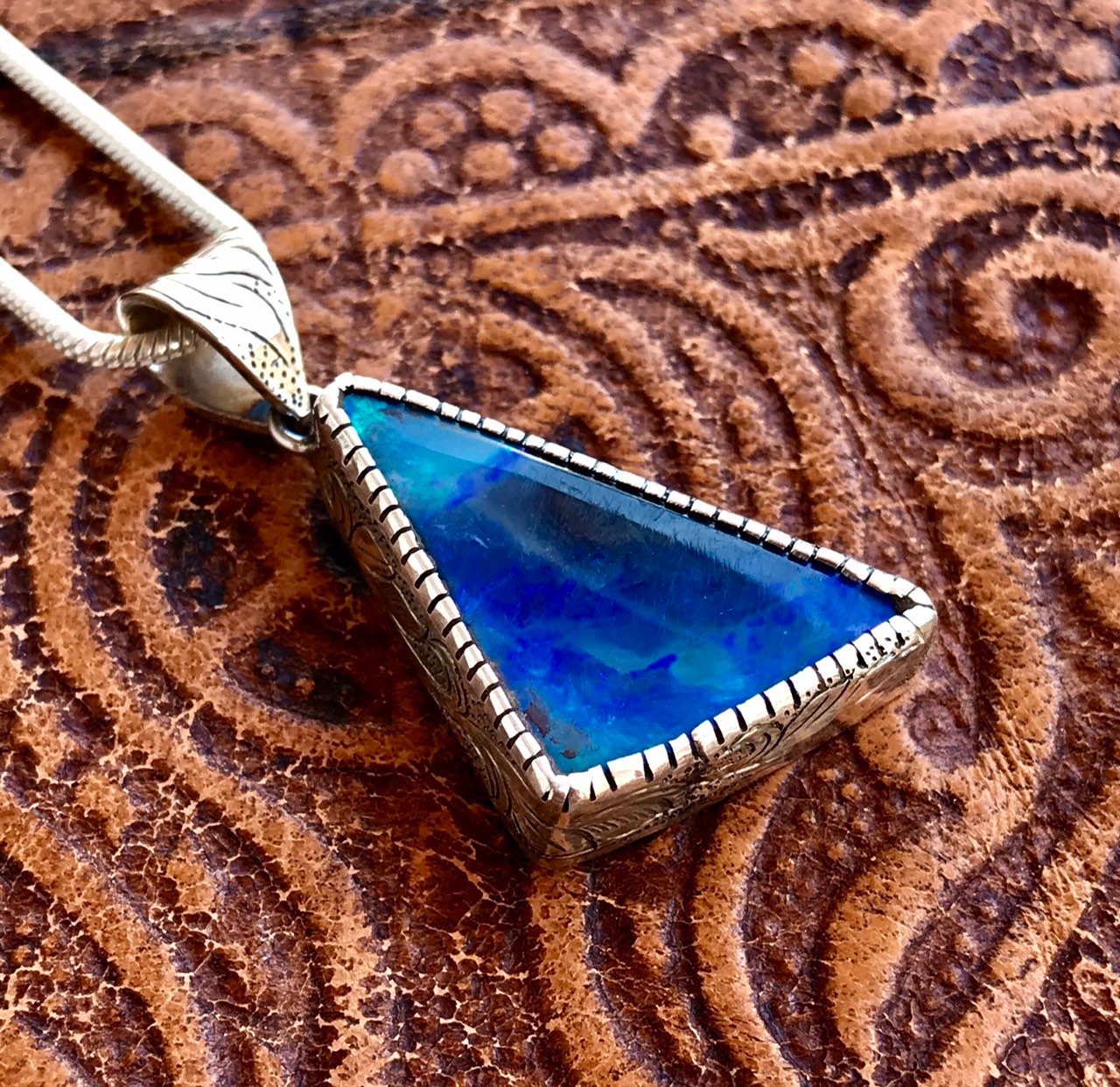 大粒ボルダーオパール シルバーペンダントヘッド ボルダーオパールペンダント｜オーストラリア産オパール｜オパール