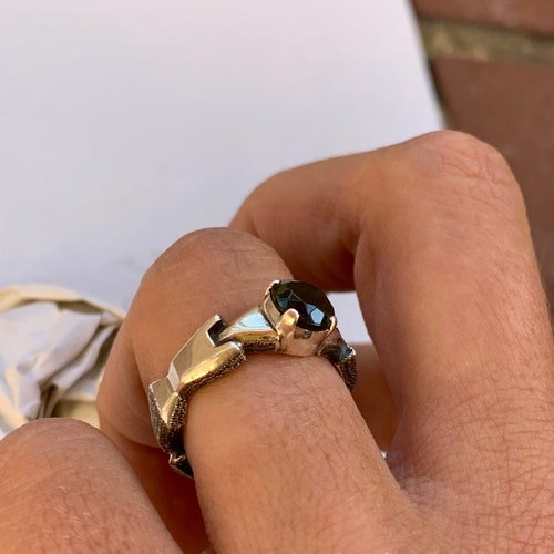 Moldavite shops Ring. Silver 925. 6 1/2 US Size (950)